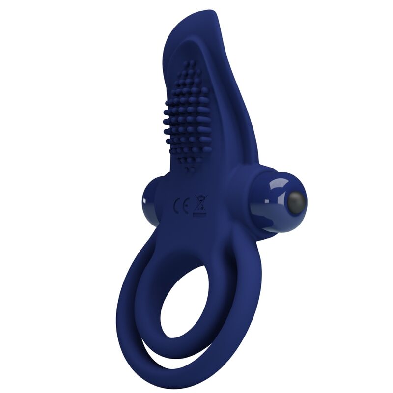 PRETTY LOVE - BRONSON DOUBLE RING WITH VIBRATION BLUE - 9