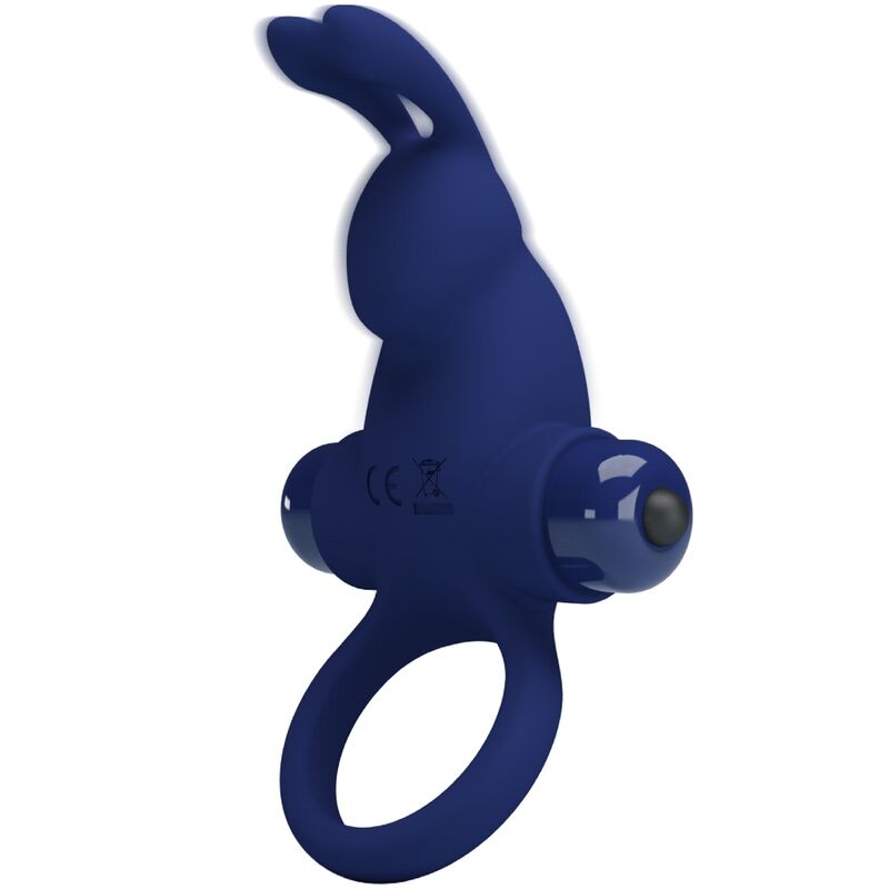 PRETTY LOVE - BAGUE LAPIN JIRO AVEC VIBRATION BLEU