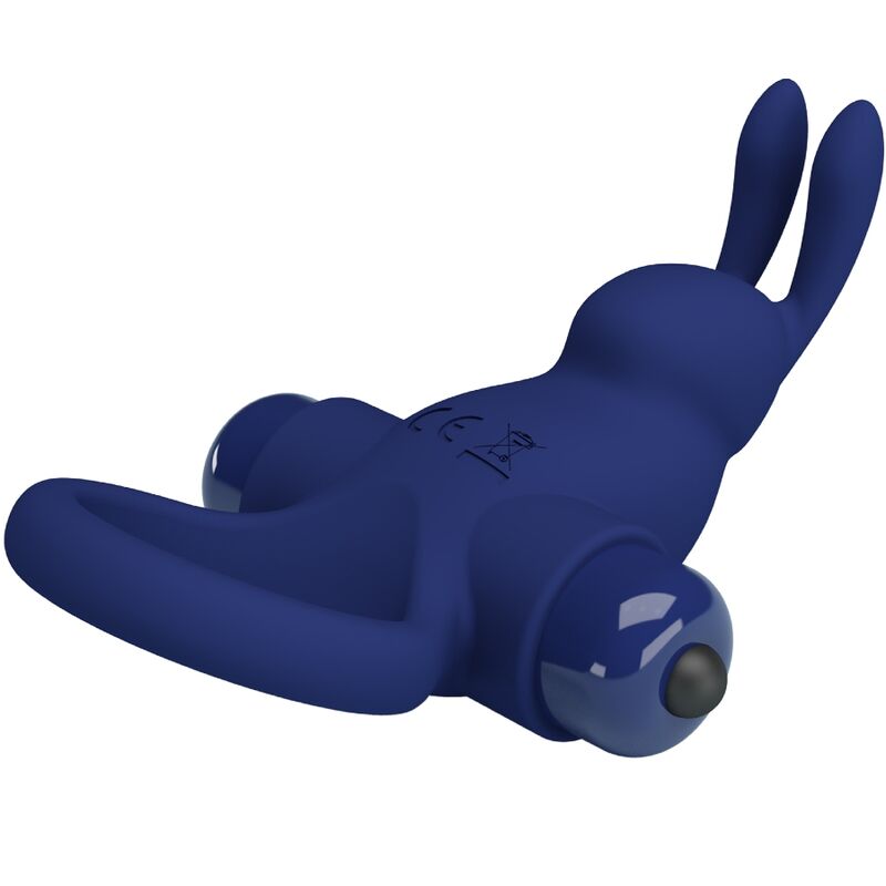 PRETTY LOVE - BAGUE LAPIN JIRO AVEC VIBRATION BLEU