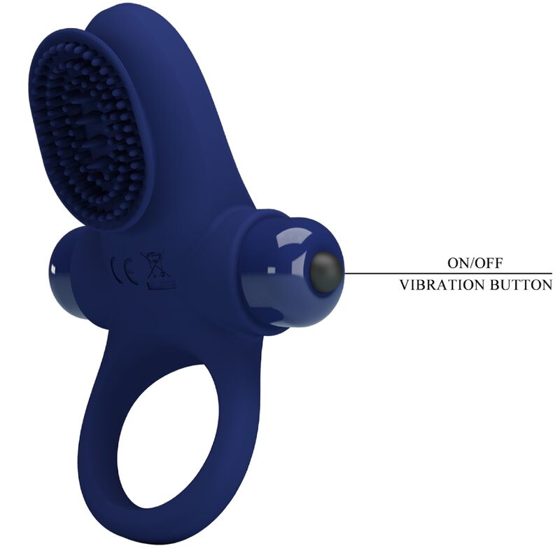PRETTY LOVE - PALLE RING WITH VIBRATION BLUE - 7