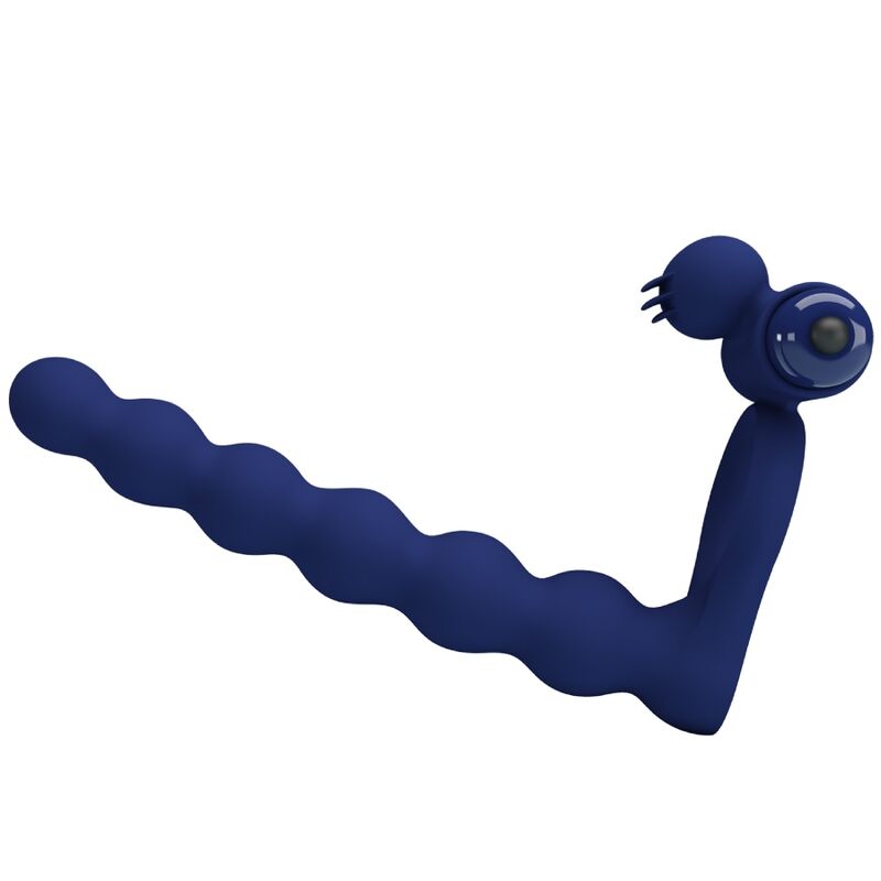 PRETTY LOVE - AJMAL VIBRATING RING WITH PLUG BLUE - 2