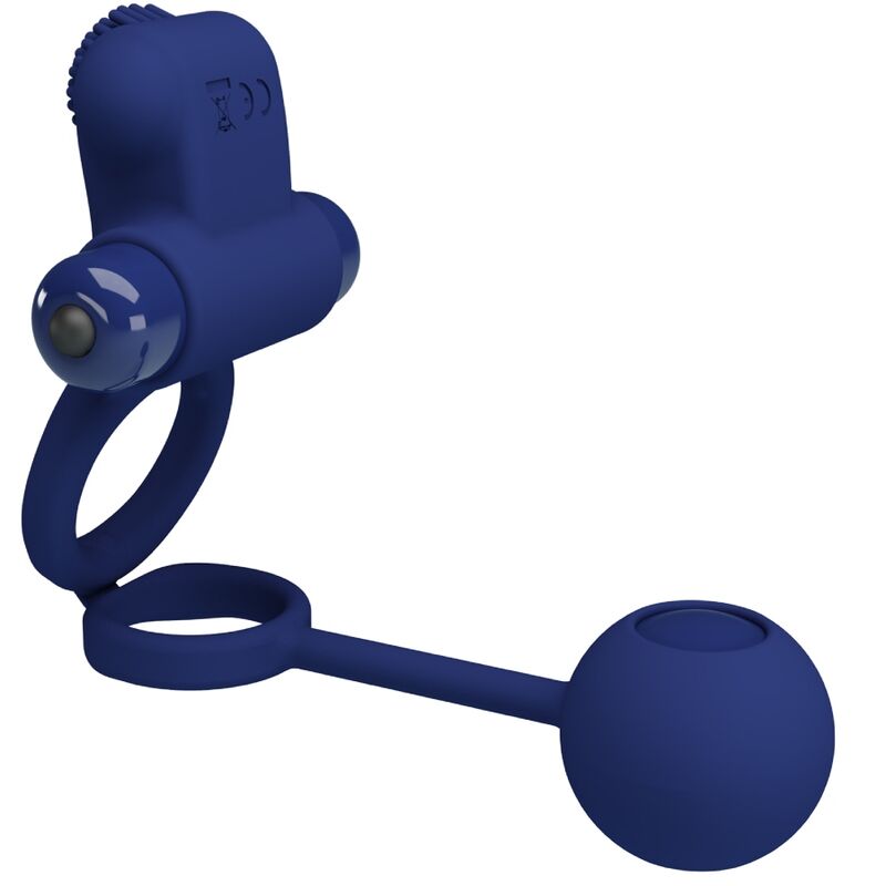 PRETTY LOVE - REMINGTON DOPPIO ANELLO VIBRANTE CON DIlatatore BLU