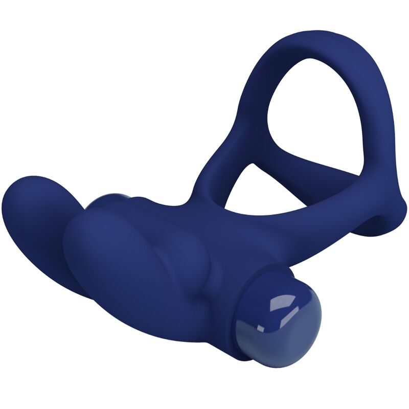 PRETTY LOVE - FRANCISCO DOUBLE VIBRATING RING RABBIT BLUE - 2