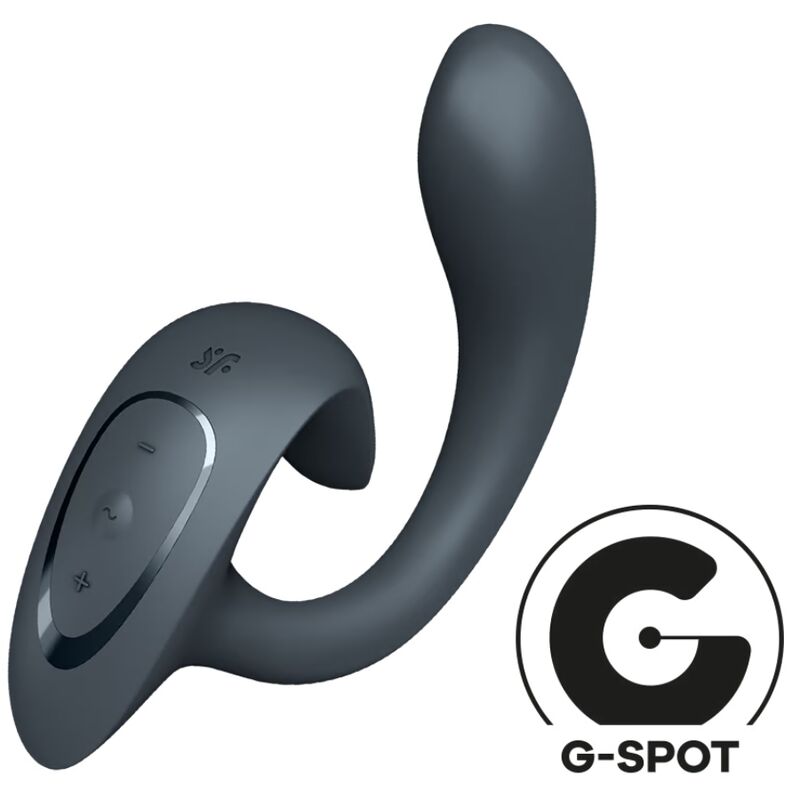 SATISFYER - G FOR GODDESS 1 RABBIT VIBRATOR DARK GRAY - 5