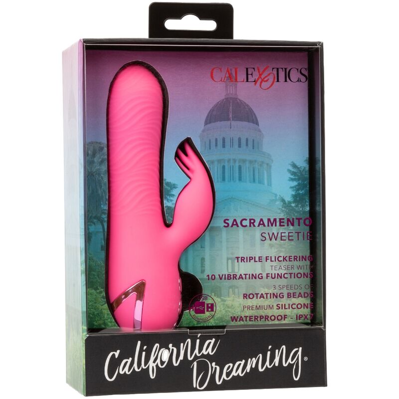 CALEXOTICS - SACRAMENTO SWEETIE VIBRATOR RABBIT PINK BY CALIFORNIA DREAMING - 10