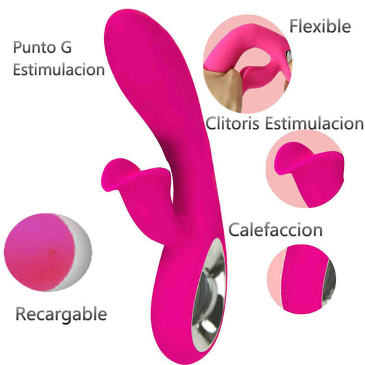 ARMONY - DARO VIBRATOR & PULL RING STIMULATOR FUCHSIA - 1