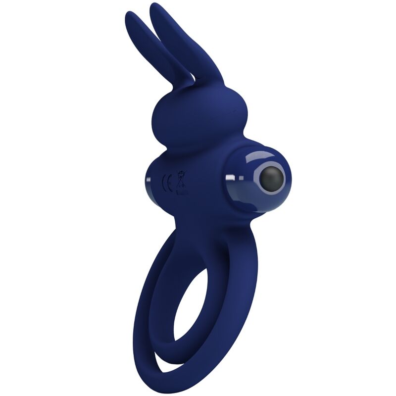 PRETTY LOVE - DAREY DOUBLE VIBRATING RING RABBIT BLUE - 7