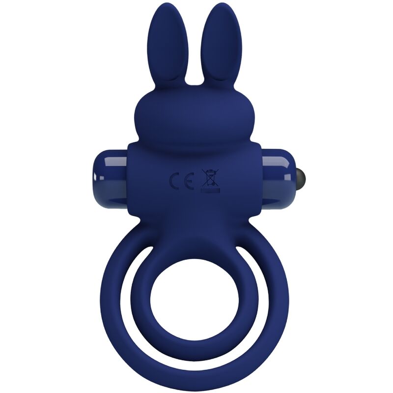 PRETTY LOVE - DAREY DOUBLE VIBRATING RING RABBIT BLUE - 5
