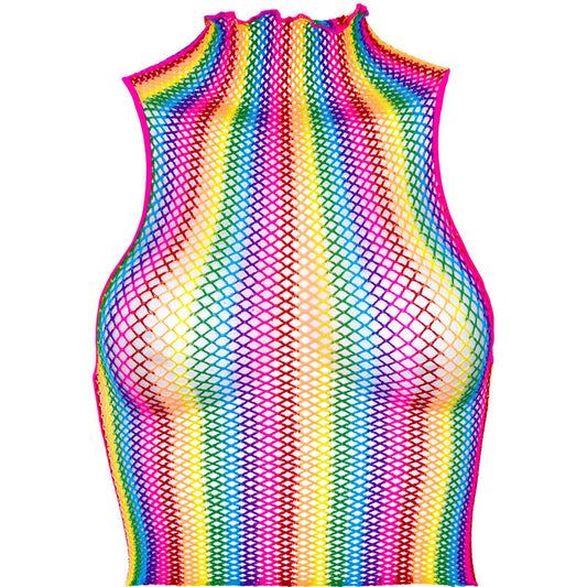 LEG AVENUE - MULTICOLOR NET TOP - 1