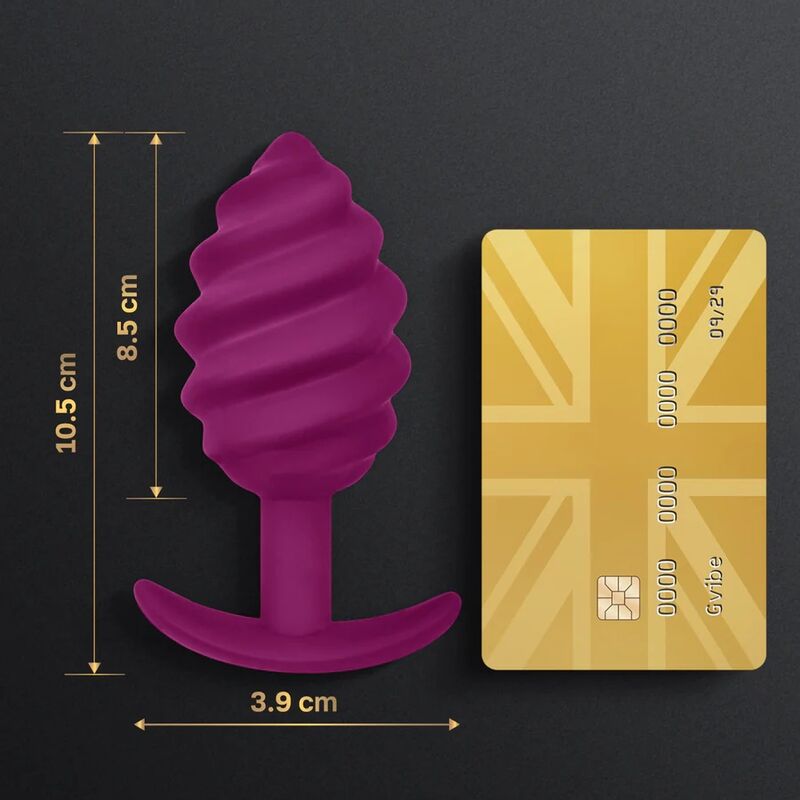 G-VIBE - GPLUG TWIST 2 PURPLE ANAL PLUG - 2