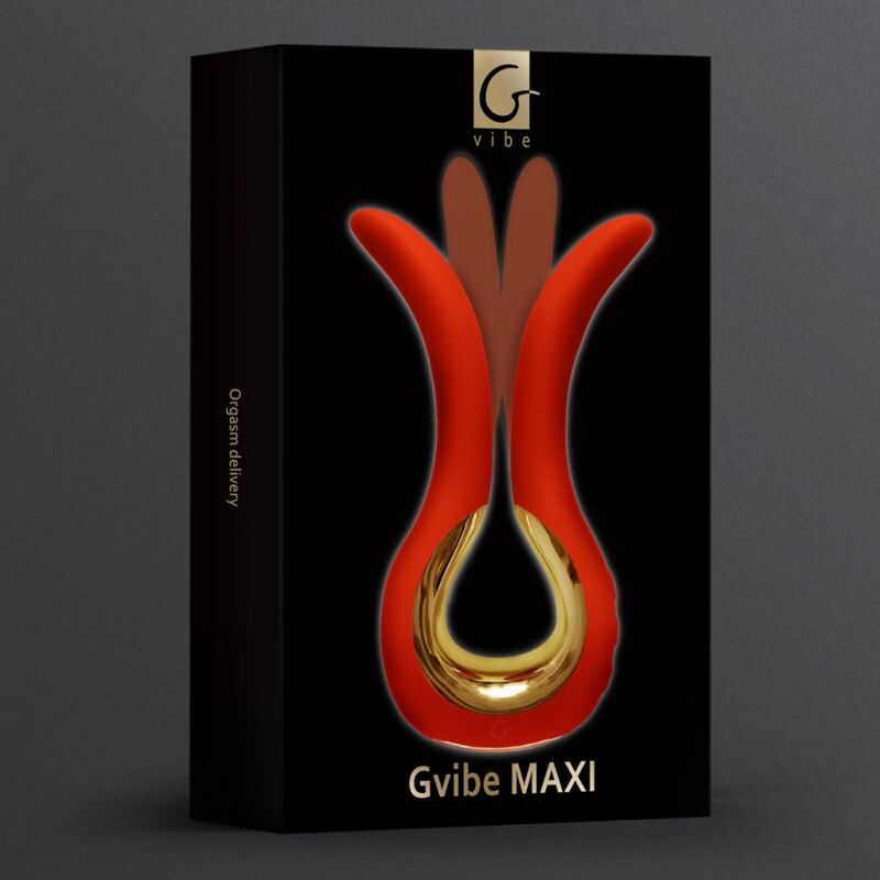 G-VIBE - GVIBE MAXI VIBRATOR WITH TWO FLEXIBLE TIPS CORAL - 3