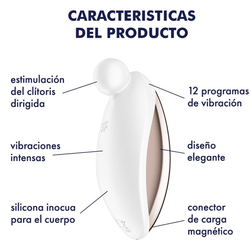 SATISFYER - SPOT ON 2 LAY-ON VIBRATOR WHITE - 3