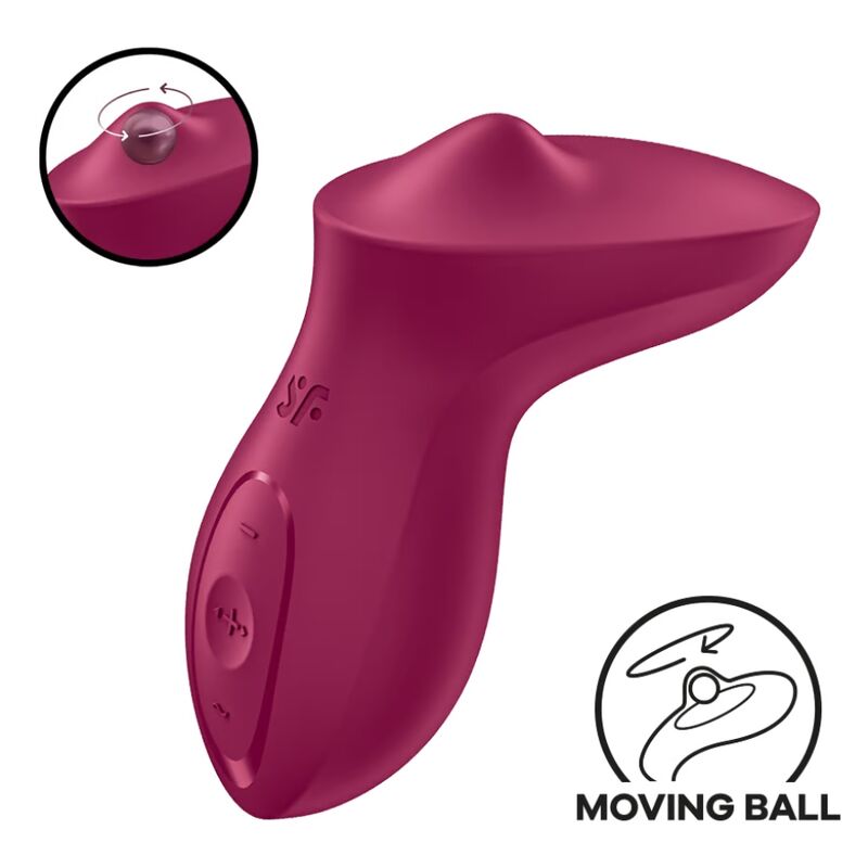 SATISFYER - EXCITERRR LAY-ON CLITORIS BERRY VIBRATOR - 4