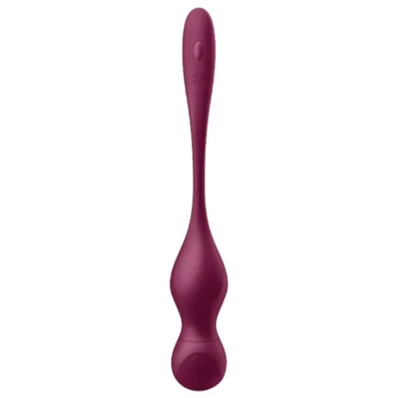 SATISFYER - LOVE BIRDS VARY VIBRATING BALLS FREE APP RED WINE