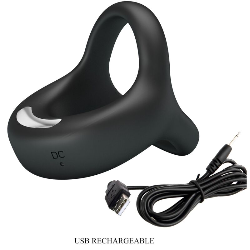 PRETTY LOVE - ELLIOTT BLACK VIBRATOR RING - 5