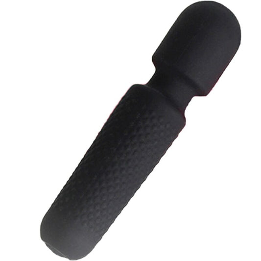 ARMONY - YOUR MAGIC MASSAGER & VIBRATOR RECHARGEABLE 10 VIBRATIONS WAND DOTS BLACK - 1