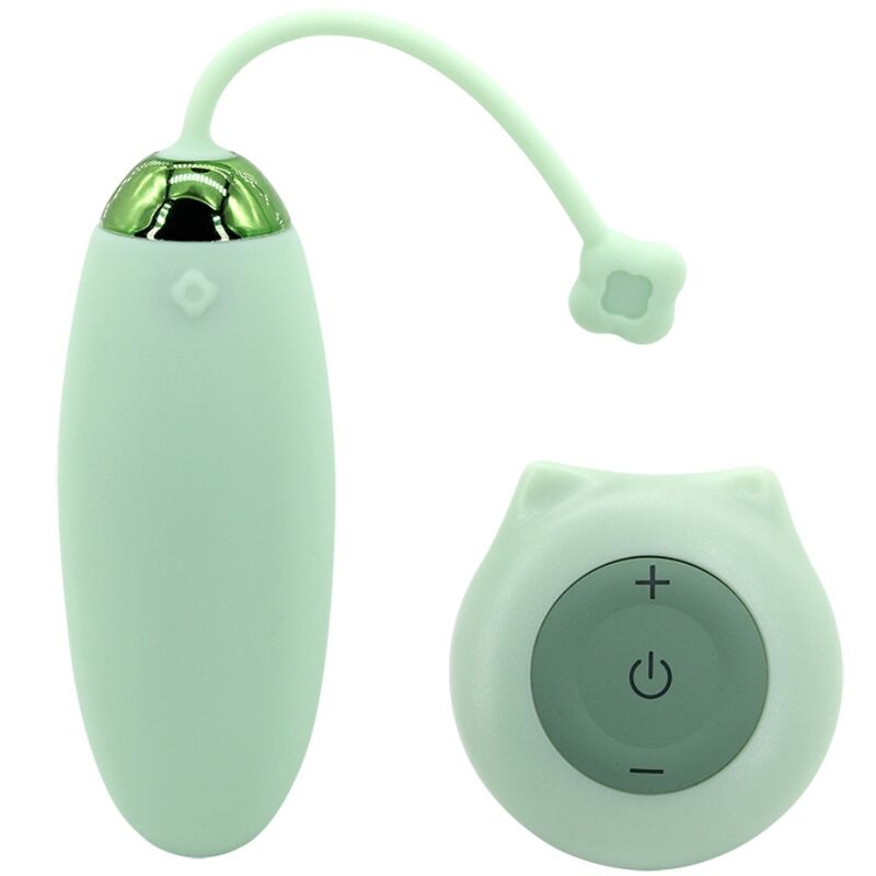 ARMONY - KITTY FUN EGG VIBRATOR REMOTE CONTROL 10 VIBRATIONS GREEN - 1