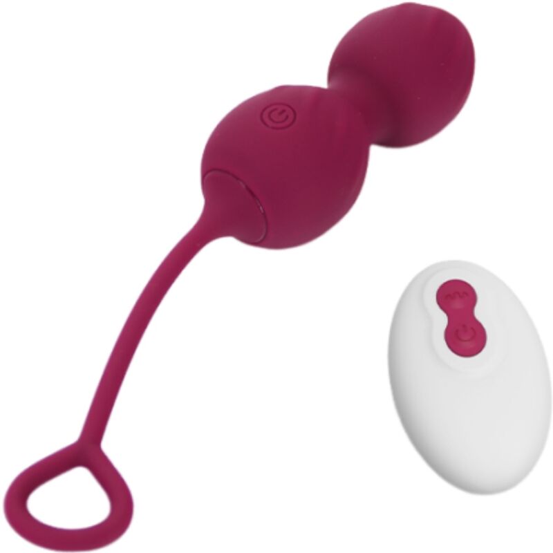 ARMONY - BLOSSOMS VAGINAL DUMBBELL VIBRATION REMOTE CONTROL 10 VIBRATIONS DARK RED - 5