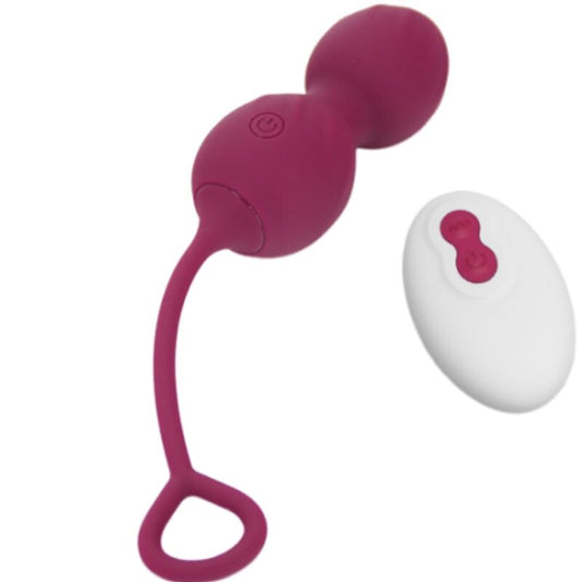 ARMONY - BLOSSOMS VAGINAL DUMBBELL VIBRATION REMOTE CONTROL 10 VIBRATIONS DARK RED - 1