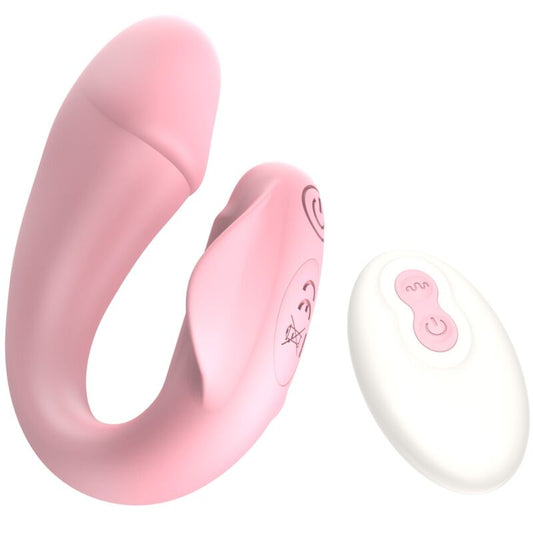 ARMONY - FRESHFUN CICI STAP-ON VIBRATOR REMOTE CONTROL AND APP 10 VIBRATIONS PINK - 1