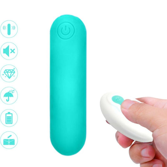 ARMONY - SPLASH JOLINE VIBRATOR BULLET SILICONE REMOTE CONTROL 10 VIBRATIONS 65 X 15 CM GREEN - 1