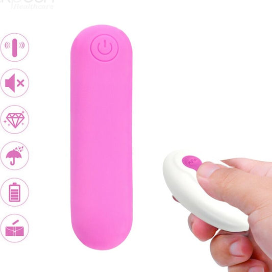 ARMONY - SPLASH JOLINE VIBRATOR BULLET SILICONE REMOTE CONTROL 10 VIBRATIONS 65 X 15 CM PINK - 1