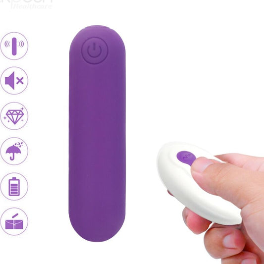 ARMONY - SPLASH JOLINE VIBRATOR BULLET SILICONE REMOTE CONTROL 10 VIBRATIONS 6.5 X 1.5 CM PURPLE - 1