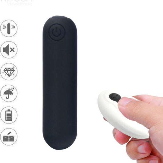 ARMONY - SPLASH JOLINE VIBRATOR BULLET SILICONE REMOTE CONTROL 10 VIBRATIONS 65 X 15 CM BLACK - 1