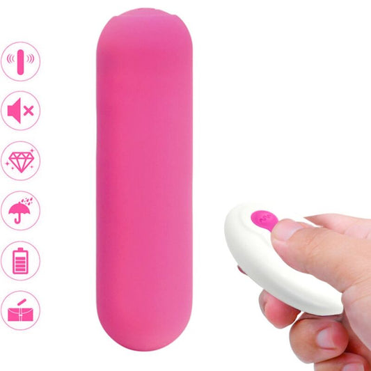 ARMONY - SPLASH JOIE VIBRATOR BULLET SILICONE REMOTE CONTROL 10 VIBRATIONS 75 X 19 CM PINK - 1
