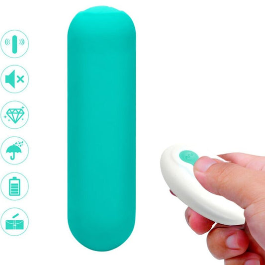 ARMONY - SPLASH JOIE VIBRATOR BULLET SILICONE REMOTE CONTROL 10 VIBRATIONS 75 X 19 CM GREEN - 1
