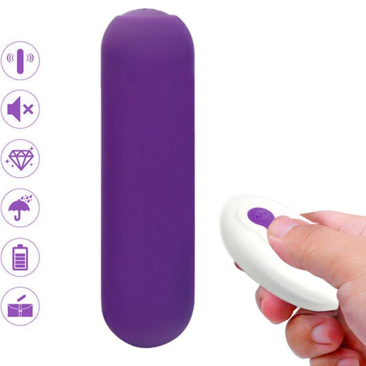 ARMONY - SPLASH JOIE VIBRATOR BULLET SILICONE REMOTE CONTROL 10 VIBRATIONS 75 X 19 CM PURPLE - 1