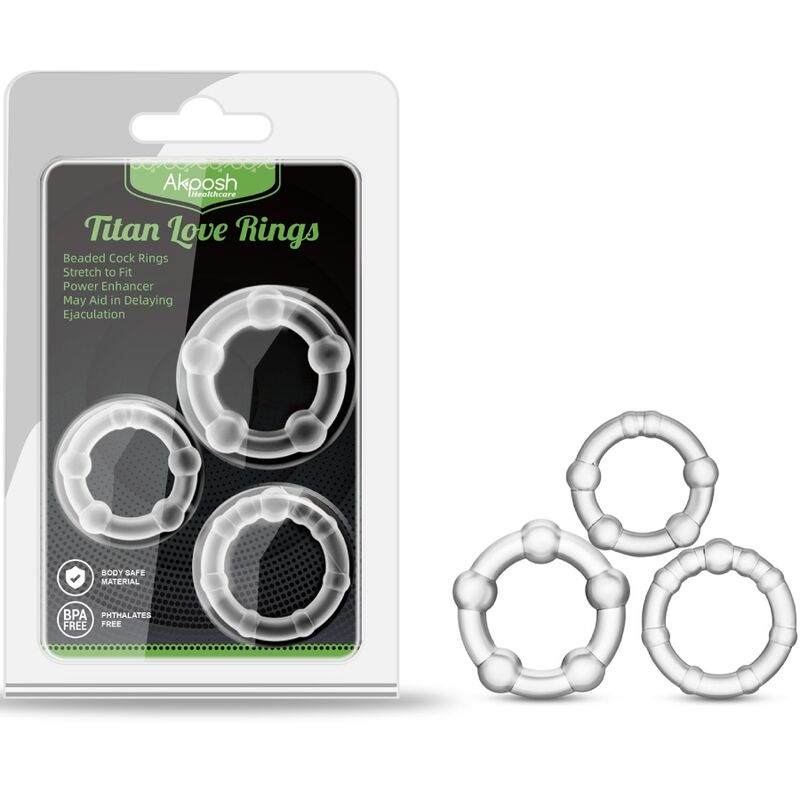 ARMONY - TITAN LOVE BEADED RING FLESH - 1