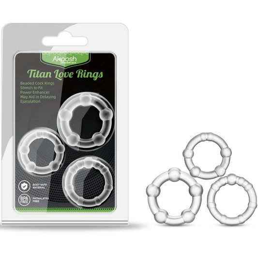 ARMONY - TITAN LOVE BEADED RING FLESH - 1