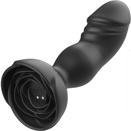 ARMONY - EXTREME A BLOOM ROSE VIBRATOR & ANAL PLUG REMOTE CONTROL BLACK - 1