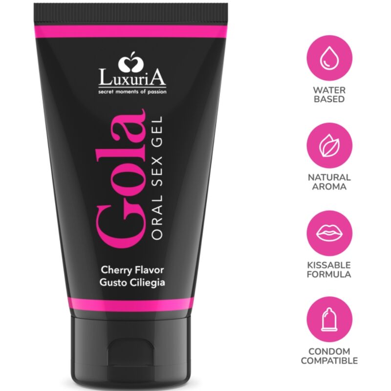 INTIMATELINE LUXURIA - GEL POUR SEXE ORAL SAVEUR CERISE 50 ML