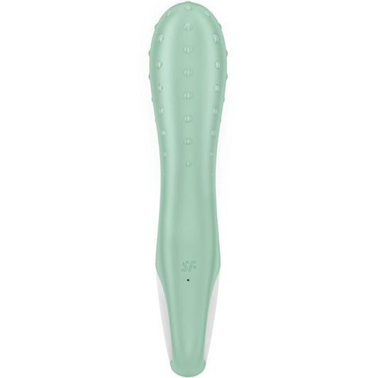 SATISFYER - VIBRATEUR À POMPE À AIR 3 POINTS GONFLABLES MENTHE