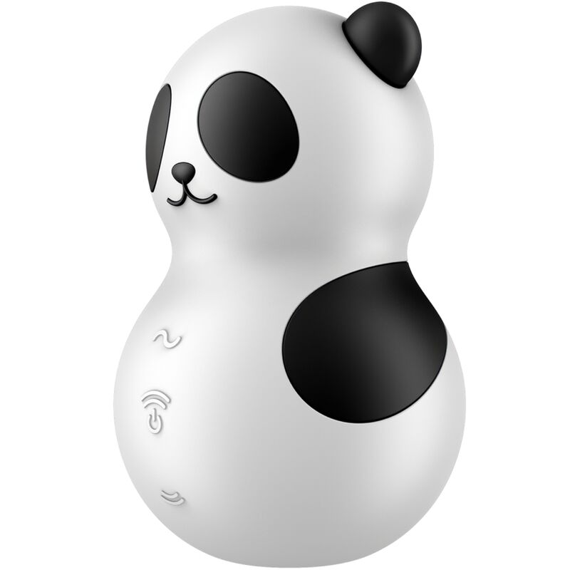 SATISFYER - POCKET PANDA STIMULATOR & VIBRATOR BLACK AND WHITE - 4