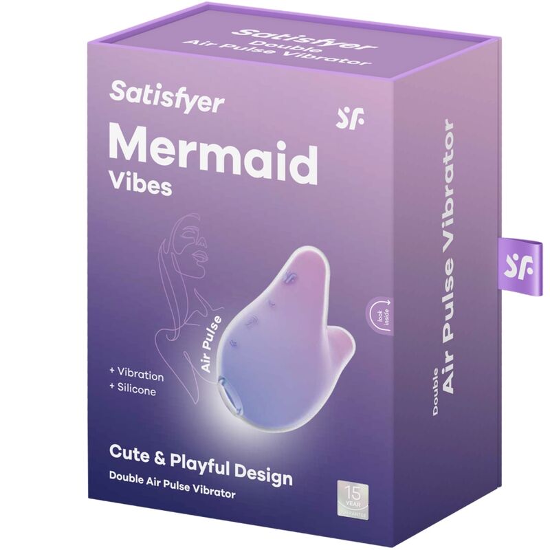 SATISFYER - MERMAID VIBES STIMULATOR & VIBRATOR VIOLET AND PINK - 6