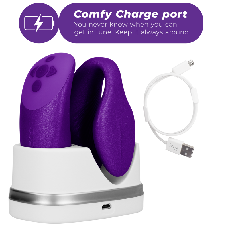 WE-VIBE - CHORUS VIBRATOR FOR COUPLES WITH LILAC SQUEEZE CONTROL - 4
