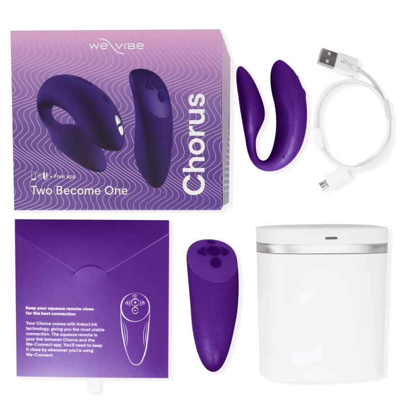 WE-VIBE - CHORUS VIBRATOR FOR COUPLES WITH LILAC SQUEEZE CONTROL - 5