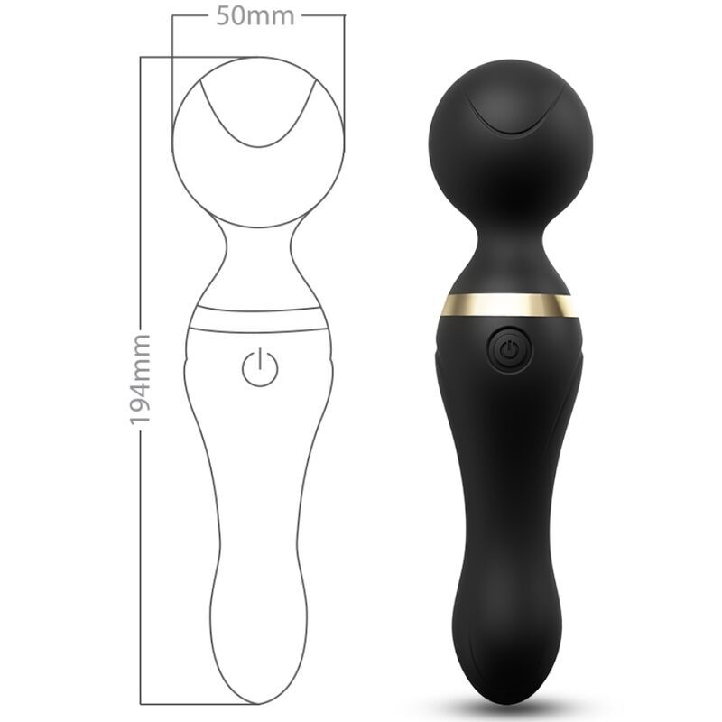 ARMONY - FREEZA MASSAGER & VIBRATOR SUPER FLEXIBLE HEAD BLACK - 3