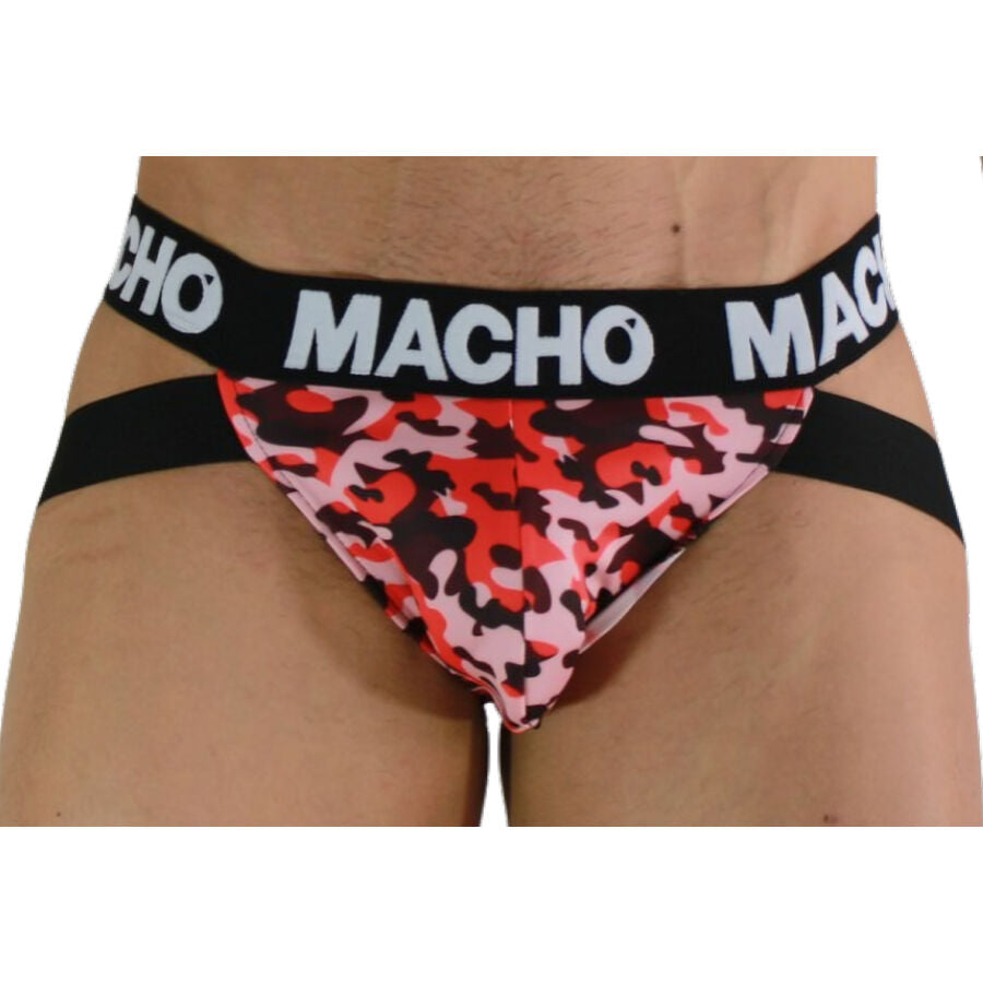 MACHO - MX28MA JOCK MILITARY BLUE XL - S / RED - 15