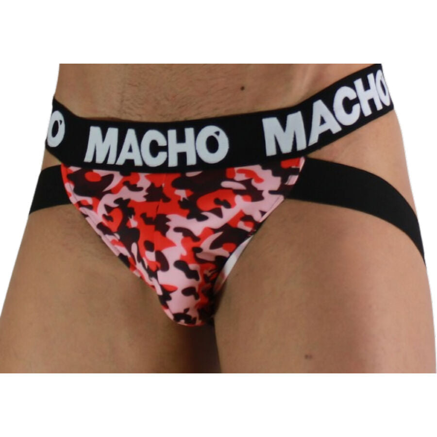 MACHO - MX28MA JOCK MILITARY BLUE XL - L / RED - 21
