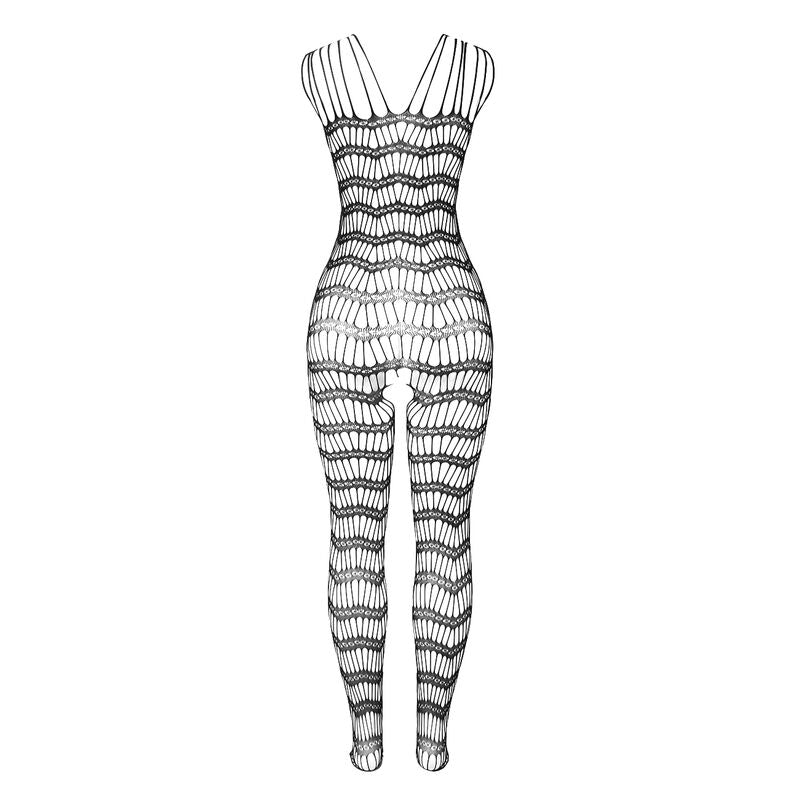 SUBBLIME - 951696 FISHNET CROTCHLESS BODYSTOCKING WITH STRAPS ON THE SHOULDERS BLACK ONE SIZE - 5
