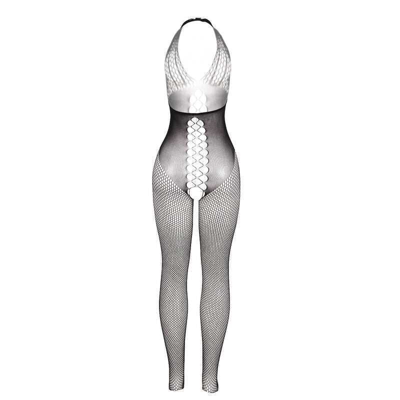 SUBBLIME - 951832 BODYSTOCKING WITH OPEN BACK AND CROSS DETAILS BLACK ONE SIZE - 4