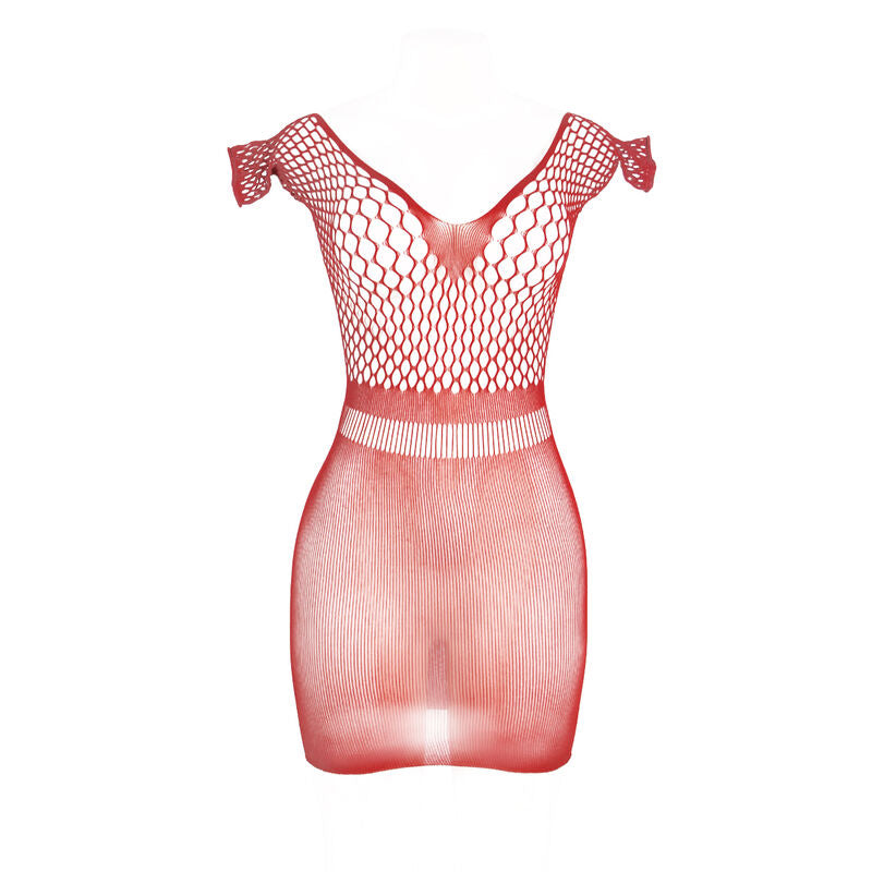 SUBBLIME - 951924 SHORT RED CROCHET GRILL DRESS ONE SIZE - 4