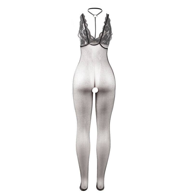 SUBBLIME - 951993 BLACK TRANSPARENT FISHNET CROTCHLESS BODYSTOCKING ONE SIZE - 6
