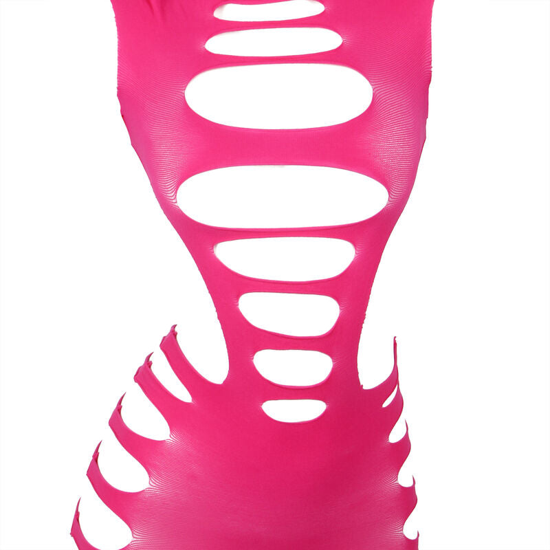SUBBLIME - 952273 ROBE RÉSEILLE ÉLASTIQUE À MANCHES LONGUES ROSE TAILLE UNIQUE