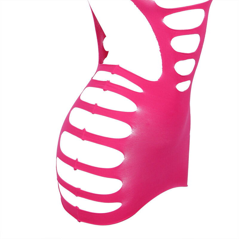 SUBBLIME - 952273 ROBE RÉSEILLE ÉLASTIQUE À MANCHES LONGUES ROSE TAILLE UNIQUE