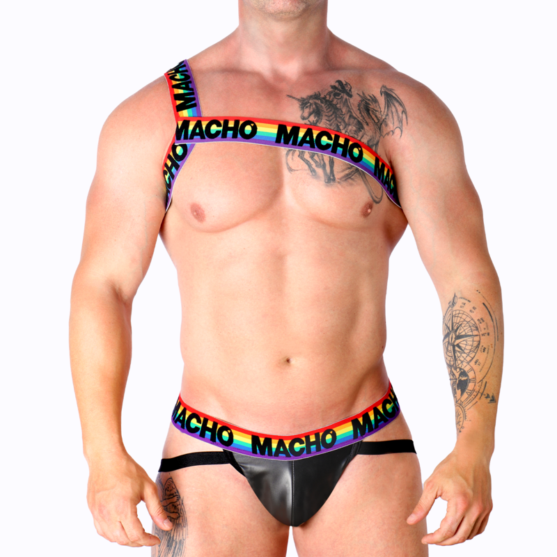 MACHO - ROMAN HARNESS PRIDE L/XL - S/M / MULTICOLOR - 20